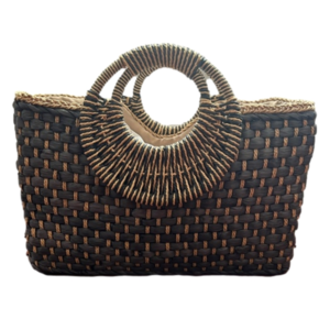 Raffia Bag with Round Handles